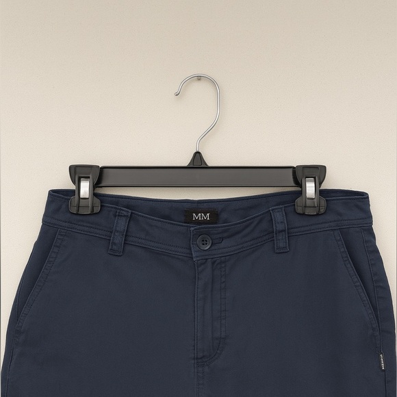 O’Neill Men 34 Navy Blue Flat Front Shorts 9” Inseam Casual Athletic Streetwear - Picture 3 of 3